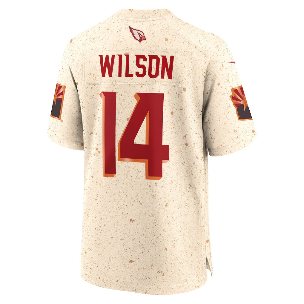 A.Cardinals #14 Michael Wilson Player Cream  Rivalry Home Game Gdoa Stitched Jerseys
