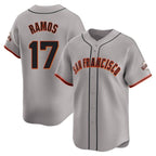 SF.Giants #17 Heliot Ramos Player Gray Home Limited Fdoa Stitched Jerseys