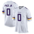 M.Vikings #0 Ivan Pace Jr. Player White Home Game Gdoa Stitched Jerseys