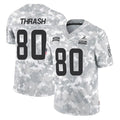 C.Browns #80 Jamari Thrash Player Arctic Camo Salute to Service Limited Home Game Gdoa Stitched Jerseys