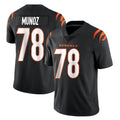 C.Bengals #78 Anthony Munoz Player Black Vapor Untouchable Limited Home Game Gdoa Stitched Jerseys