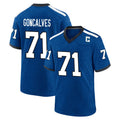 IN.Colts #71 Matt Goncalves Player Royal Alternate Indiana Nights Home Game Gdoa Stitched Jerseys