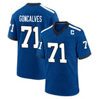 IN.Colts #71 Matt Goncalves Player Royal Alternate Indiana Nights Home Game Gdoa Stitched Jerseys