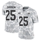 M.Dolphins #25 Tyrel Dodson Player Arctic Camo Salute To Service Limited Game Gdoa Stitched Jerseys