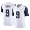 D.Cowboys #9 KaVontae Turpin Player White-Navy Limited Vapor F.U.S.E. Home Game Gdoa Stitched Jerseys