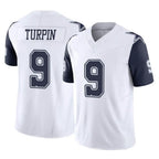 D.Cowboys #9 KaVontae Turpin Player White-Navy Limited Vapor F.U.S.E. Home Game Gdoa Stitched Jerseys
