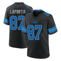 D.Lions #87 Sam LaPorta Player Black Alternate Home Game Gdoa Stitched Jerseys