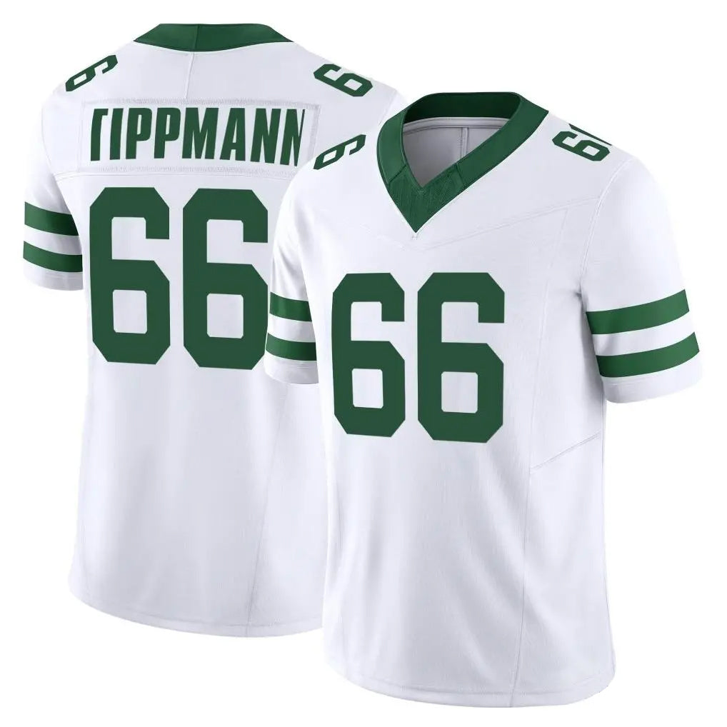 NY.Jets #66 Joe Tippmann Player White Legacy Limited Vapor F.U.S.E. Home Game Gdoa Stitched Jerseys
