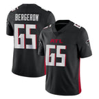 A.Falcons #65 Matthew Bergeron Player Black Vapor Untouchable Limited Home Game Gdoa Stitched Jerseys