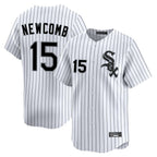 C.White Sox #15 Sean Newcomb Player White Stripe Limited Home Gdoa Stitched Jerseys