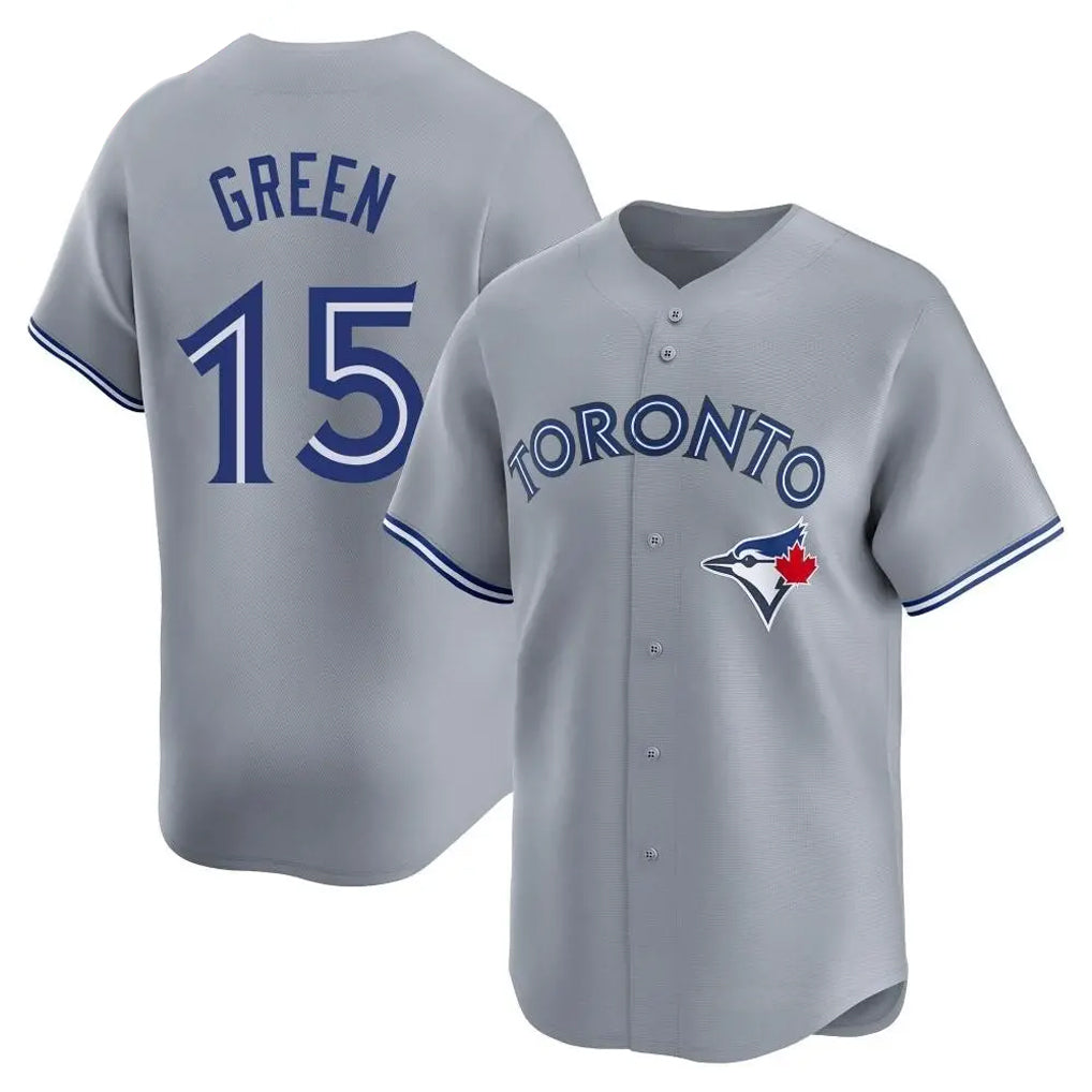 T.Blue Jays #15 Chad Green Player Gray Home Game Fdoa Stitched Jerseys