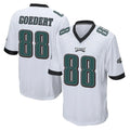 P.Eagles #88 Dallas Goedert Player White Home Game Gdoa Stitched Jerseys