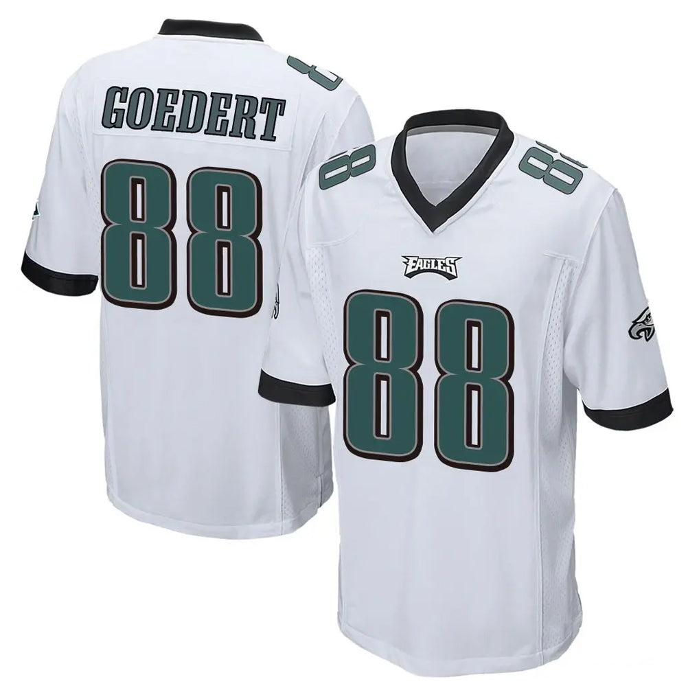 P.Eagles #88 Dallas Goedert Player White Home Game Gdoa Stitched Jerseys