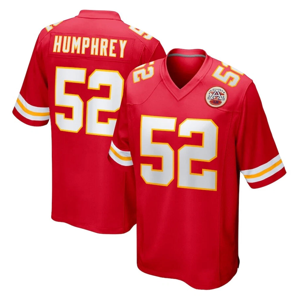 KC.Chiefs #52 Creed Humphrey Player Red Home Game Gdoa Stitched Jerseys
