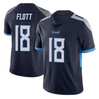 T.Titans #18 Cor'Dale Flott Player Navy Limited Vapor Untouchable Home Game Gdoa Stitched Jerseys