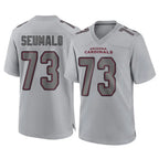 A.Cardinals #73 Isaac Seumalo Player Gray Atmosphere Fashion Home Game Gdoa Stitched Jerseys