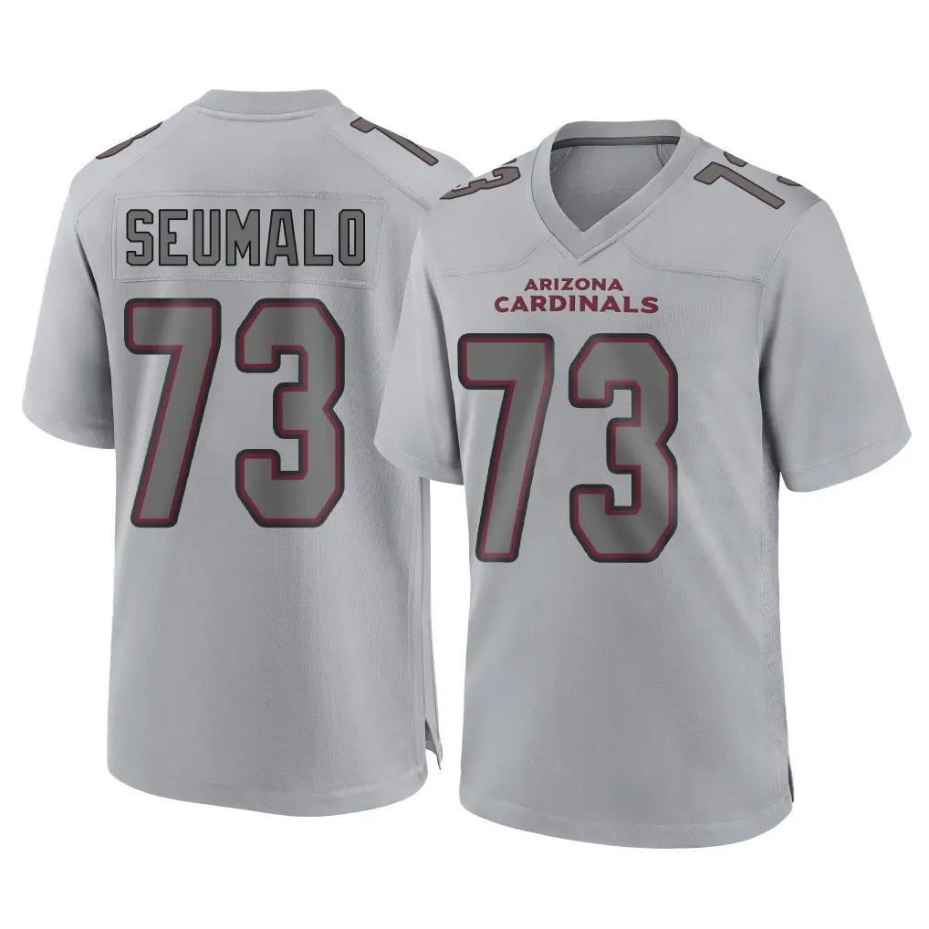 A.Cardinals #73 Isaac Seumalo Player Gray Atmosphere Fashion Home Game Gdoa Stitched Jerseys