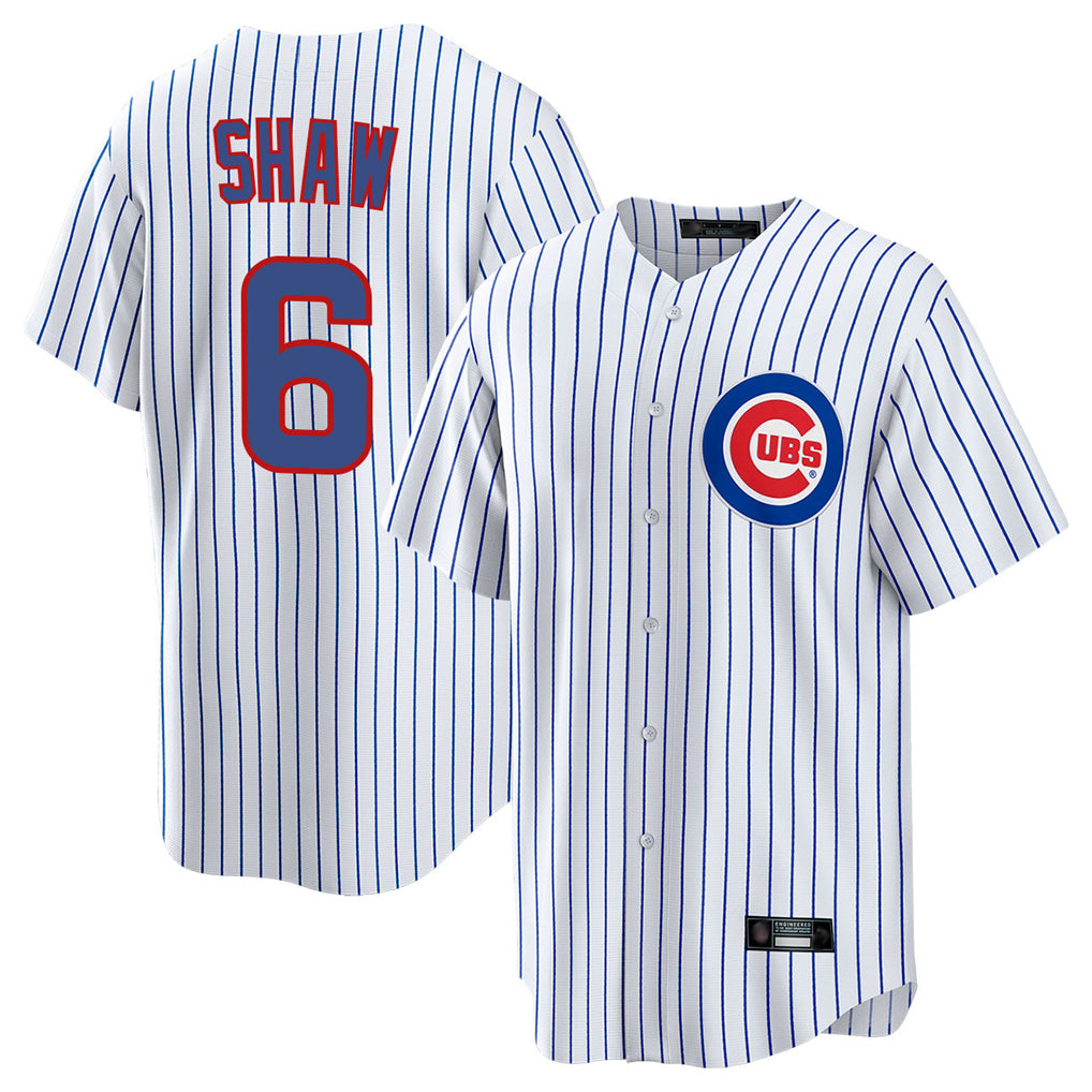 C.Cubs #6 Matt Shaw Player White Game Home Gdoa Stitched Jerseys