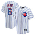 C.Cubs #6 Matt Shaw Player White Game Home Gdoa Stitched Jerseys