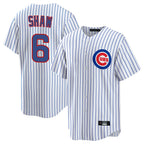 C.Cubs #6 Matt Shaw Player White Game Home Gdoa Stitched Jerseys