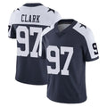D.Cowboys #97 Kenny Clark Player Navy-White Limited Alternate Vapor Untouchable Home Game Gdoa Stitched Jerseys