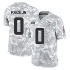 M.Vikings #0 Ivan Pace Jr. Player Arctic Camo Salute To Service Limited Game Gdoa Stitched Jerseys