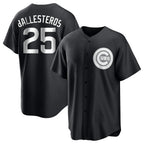 C.Cubs #25 Mois¨¦s Ballesteros Player Black Game Gdoa Stitched Jerseys