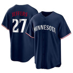 M.Twins #27 Ryan Jeffers Player Navy Replica Alternate Home Fdoa Stitched Jerseys