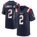 NE.Patriots #2 Harold Landry III Player Navy Home Game Gdoa Stitched Jerseys