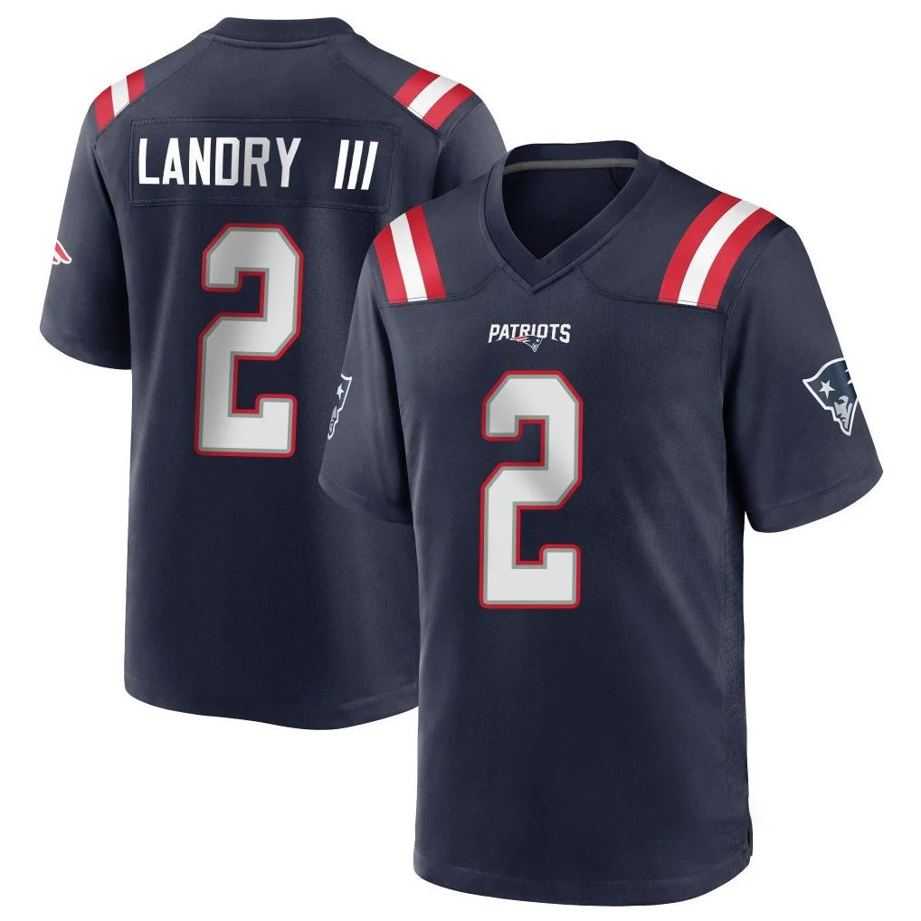 NE.Patriots #2 Harold Landry III Player Navy Home Game Gdoa Stitched Jerseys