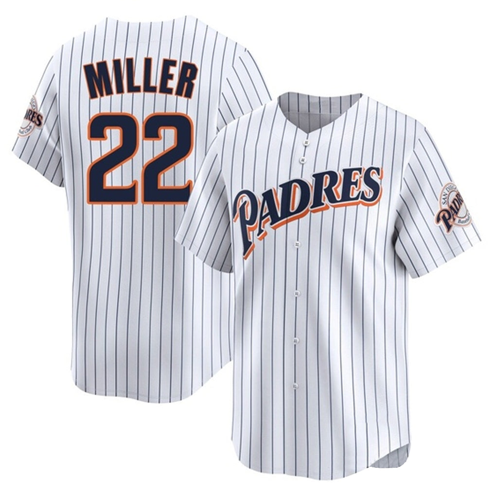 S.Diego Padres #22 Mason Miller Player White Cooperstown Collection Limited Home Fdoa Stitched Jerseys