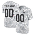 Custom IN.Colts Arctic Camo Salute To Service Limited Game Any Name & Numbers Gdoa Stitched Jerseys