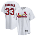 St. Louis Cardinals #33 Brendan Donovan Player White Home Game Fdoa Stitched Jerseys