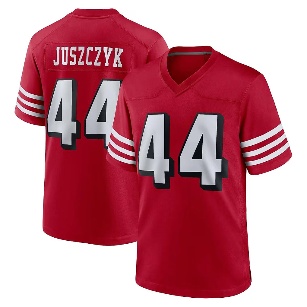 SF.49ers #44 Kyle Juszczyk Player Red Limited Alternate Home Game Gdoa Stitched Jerseys