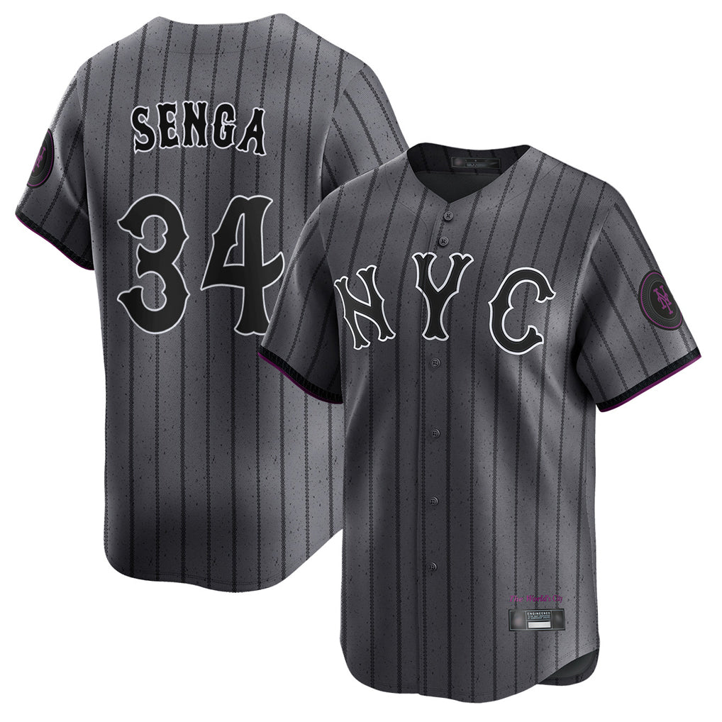 NY.Mets #34 Kodai Senga Player Gray City Connect Limited Fdoa Stitched Jerseys
