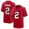 TB.Buccaneers #2 Emeka Egbuka Player Red Home Game Gdoa Stitched Jerseys