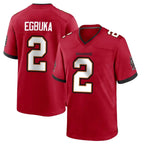 TB.Buccaneers #2 Emeka Egbuka Player Red Home Game Gdoa Stitched Jerseys