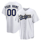 Custom LA.Dodgers Gold White 2026 Collection Stadium Game Any Name & Number Gdoa Stitched Jerseys