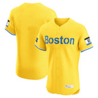 B.Red Sox ## Red Sox Blank Player Yellow Limited Elite Home Game Gdoa Stitched Jerseys