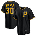 P.Pirates #30 Paul Skenes Player Black Alternate 2025 Home Game Fdoa Stitched Jerseys