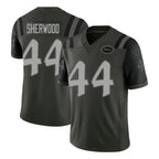NY.Jets #44 Jamien Sherwood Player Green Limited 2025 Rivalries Collection Home Game Gdoa Stitched Jerseys