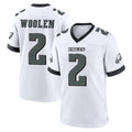 P.Eagles #2 Riq Woolen Player White Game Home Gdoa Stitched Jerseys