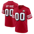 Custom SF.49ers Red Limited Alternate 80th Vapor Home Game Any Name & Numbers Gdoa Stitched Jerseys