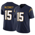 LA.Chargers #15 Ladd McConkey Player Navy Limited Vapor F.U.S.E. Home Game Gdoa Stitched Jerseys
