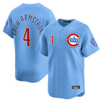 C.Cubs #4 Pete Crow-Armstrong Player Light Blue Limited Home Gdoa Stitched Jerseys