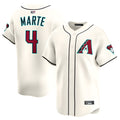 A.Diamondbacks #4 Ketel Marte Player Cream Limited Gdoa Stitched Jerseys