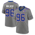 B.Bills #96 Deone Walker Player Gray Nickel City Home Game Gdoa Stitched Jerseys