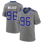 B.Bills #96 Deone Walker Player Gray Nickel City Home Game Gdoa Stitched Jerseys