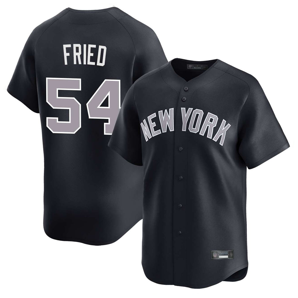 NY.Yankees #54 Max Fried Player Navy Limited Home Fdoa Stitched Jerseys