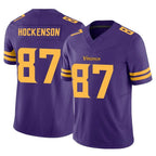M.Vikings #87 T.J. Hockenson Player Purple Limited Alternate Vapor F.U.S.E. Home Game Gdoa Stitched Jerseys